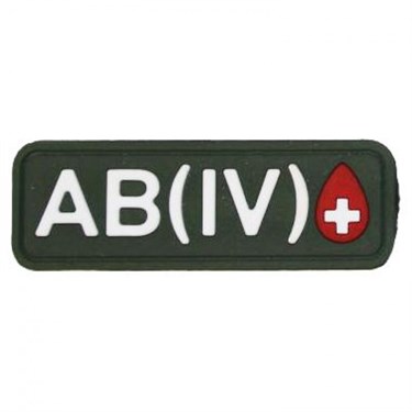 Патч ПВХ "Группа крови" AB (IV) Rh+ 976540351