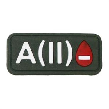 Патч ПВХ "Группа крови" A (II) Rh- 75048474