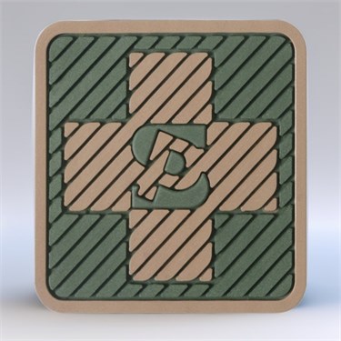 Патч ПВХ "Медицинский крест" (45х45 мм) 28514381