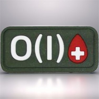 Патч ПВХ "Группа крови" O (I) Rh+ 286153674