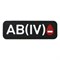 Патч ПВХ "Группа крови" AB (IV) Rh- 924845479